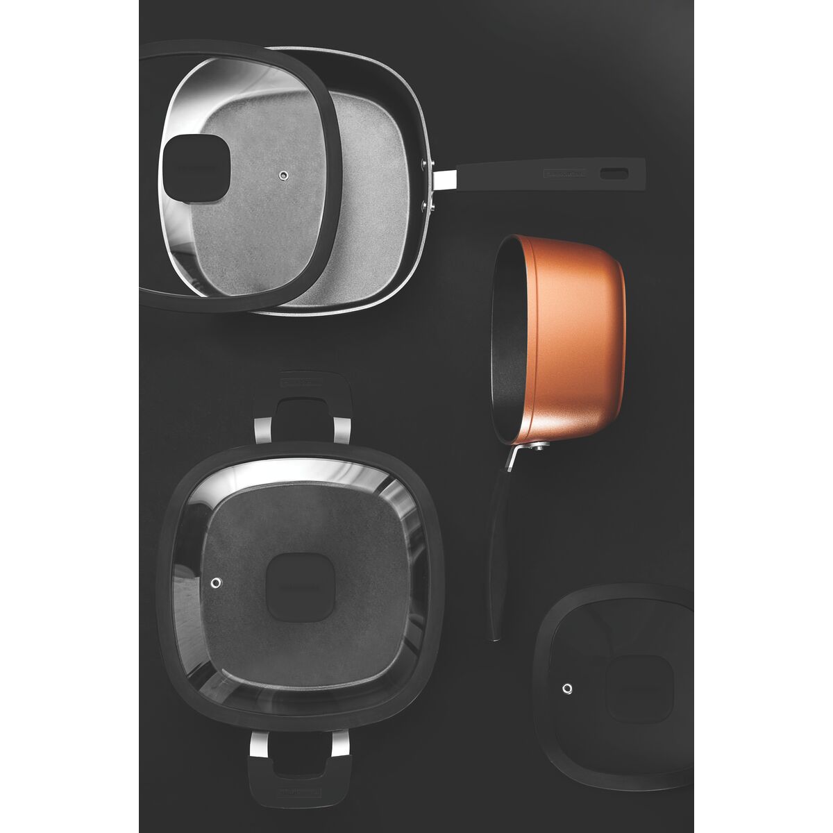 Jogo de Panelas Tramontina Refinatta em Alumínio com Revestimento Interno e Externo em Antiaderente Starflon Premium 03 Peças - Imagem 4